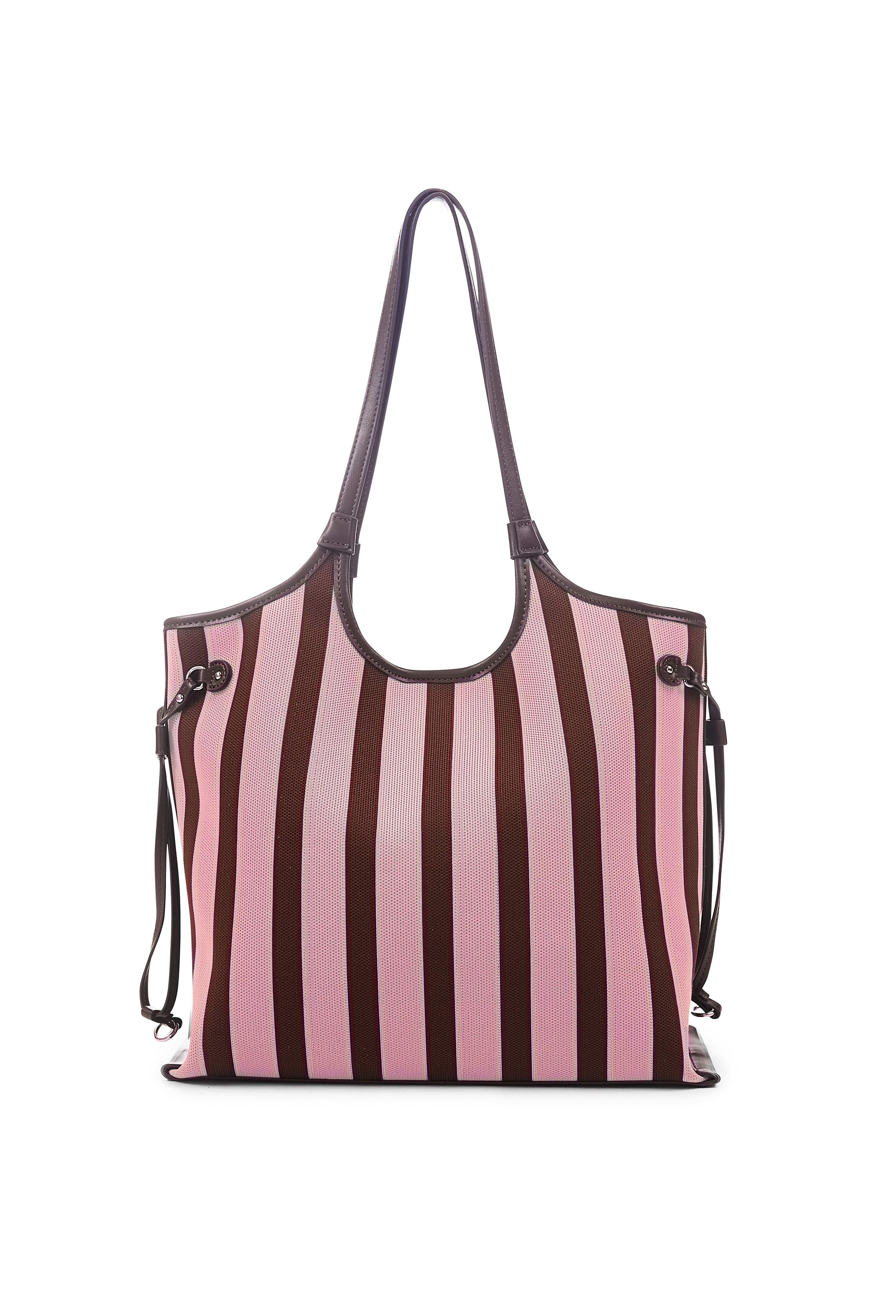 Augustine Stripe Tote in Pink